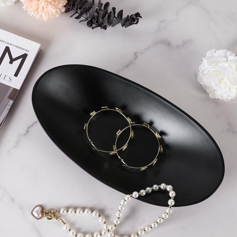 Oval Shaped Jewelry Storage Tray, Jewelry Organizer, Jewelry Display Tray, Home Organizer for Ring Earring Necklace