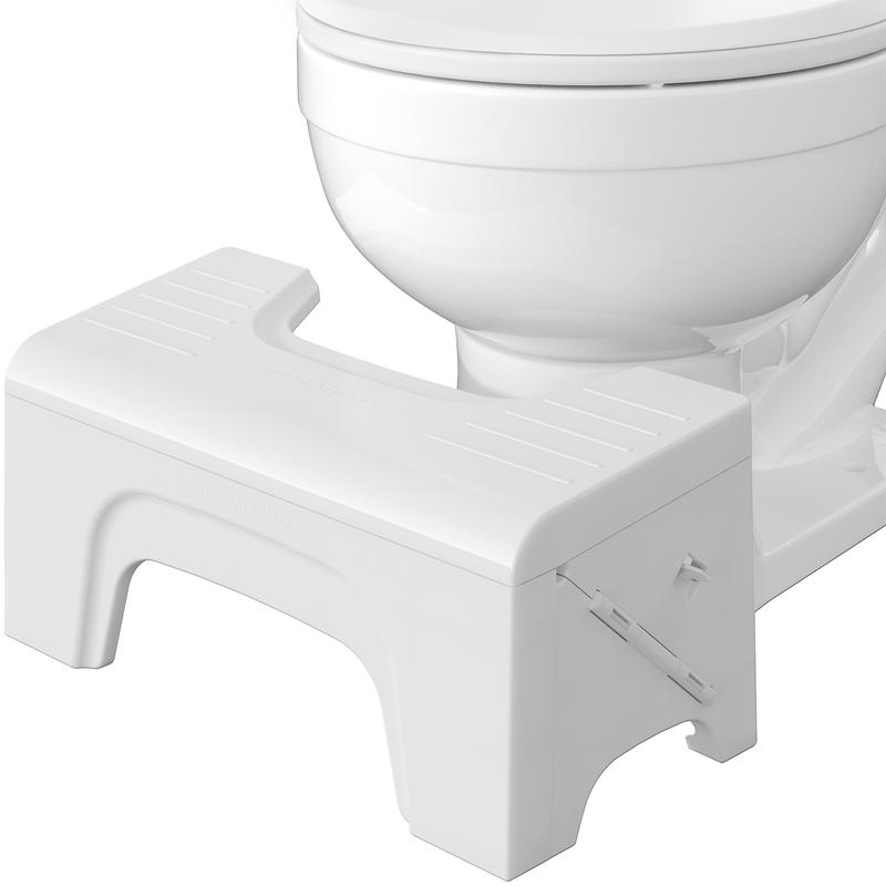 Squatty Potty - Fold N Stow Compact Foldable Toilet Stool - Doctor Recommended - Relieves Bloating - Feel Lighter and Have Better Poops