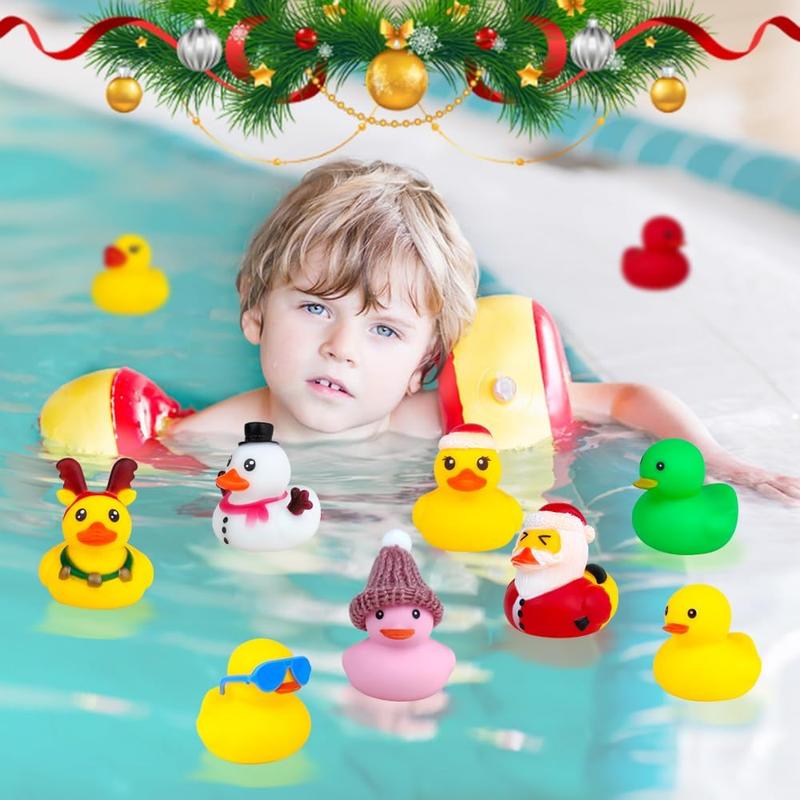 2024-24 Rubber Duck Advent Calendar Christmas Blind Box 24 Days Christmas Countdown Calendar Duck Blind Box Creative Christmas Party Gift Christmas Advent Calendar Suitable for Toddler Boys Girls Gift