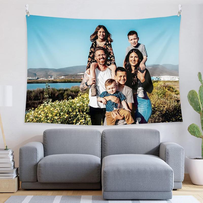 Custom Tapestry Upload Images Customizable Tapestry Personalized Backdrop Create Your Own Tapestry Wall Hanging For Living Room Bedroom Dorm Home Decor