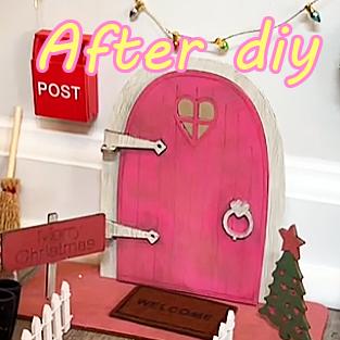 22 Pcs Christmas Elf Door Girl Fairy Doors Decorations Door Enchanted Fairy Doors Outdoor Xmas Decor for Child Xmas Accessories Fairy Tale