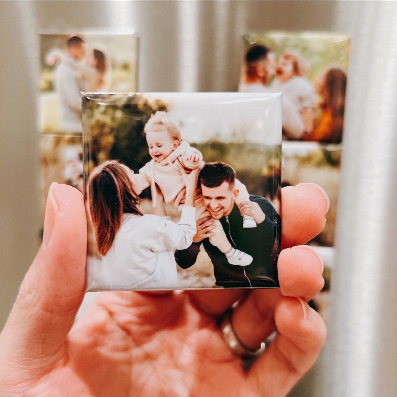 Custom Photo Magnets for 6 Sets - Personalized Magnetic Decor Gift