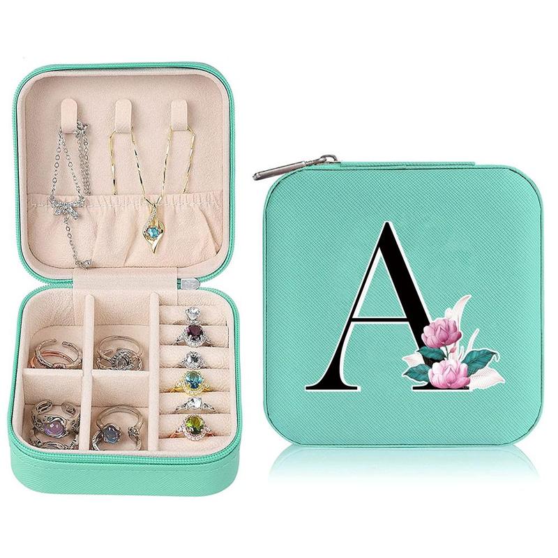 Portable Travel Jewelry Organizer, 1 Count Small Jewelry Box, Cosmetics Storage Case for Necklaces and Accessories, Perfect for Home Decor and Women on The Go