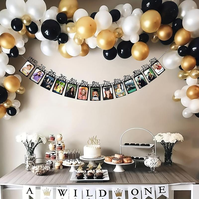 Graduation Photo Banner, 1 Count Graduation Party DIY Photo Banner, Party Decoration Supplies, Party Decor Backdrop