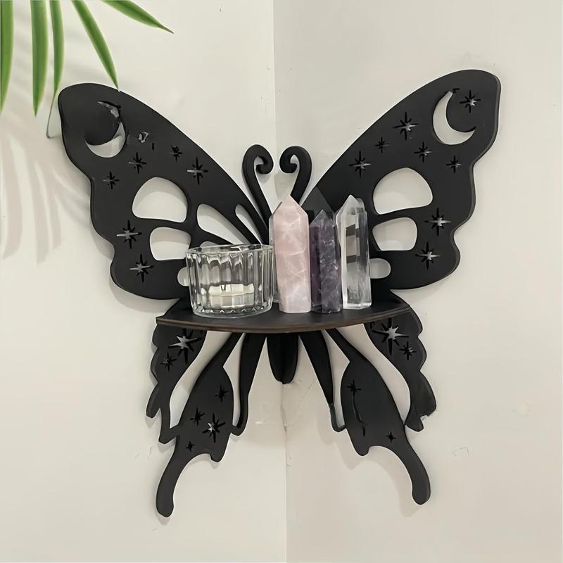 Room Decor Butterfly Design Wall Hanging Rack, 1 Count Hollow Out Design Wall Decor, Wall Art for Home Living Room Bedroom, Gift For Girlfriend