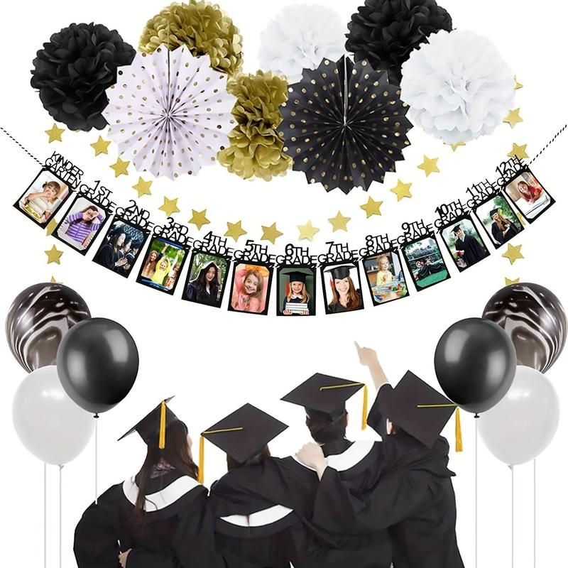 Graduation Photo Banner, 1 Count Graduation Party DIY Photo Banner, Party Decoration Supplies, Party Decor Backdrop