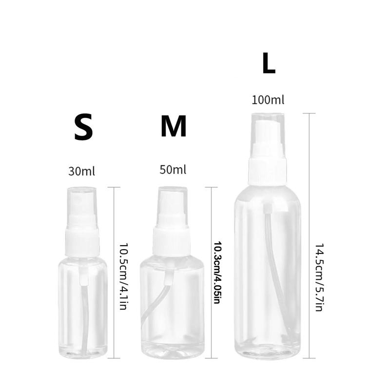 Clear Empty Perfume Spray Bottle, 1 Count Portable Refillable Empty Spray Bottle, Empty Perfume Atomizer Bottle, Mist Spray Bottle for Toner, Travel Essentials