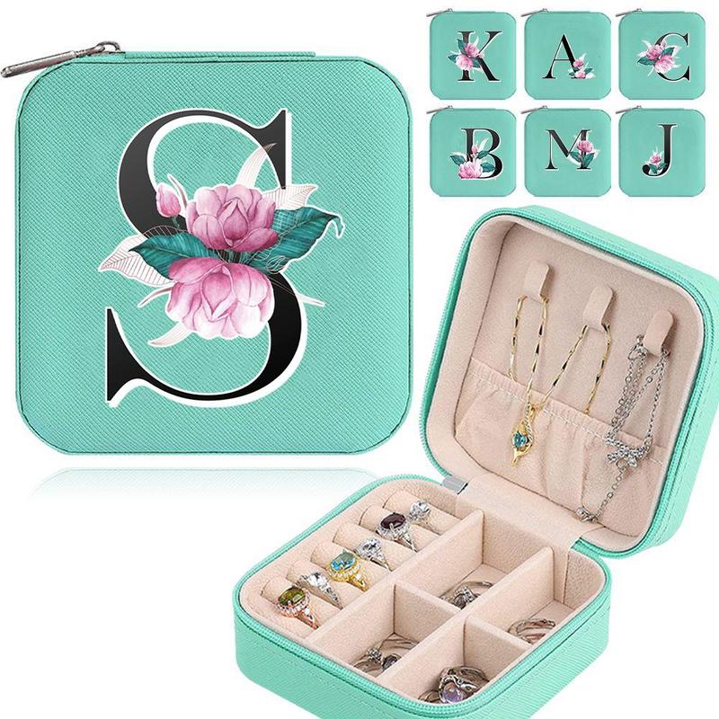 Portable Travel Jewelry Organizer, 1 Count Small Jewelry Box, Cosmetics Storage Case for Necklaces and Accessories, Perfect for Home Decor and Women on The Go