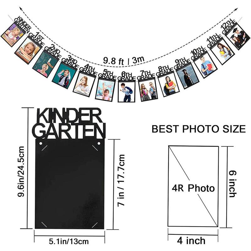 Graduation Photo Banner, 1 Count Graduation Party DIY Photo Banner, Party Decoration Supplies, Party Decor Backdrop