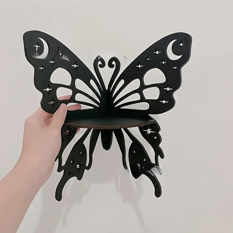 Room Decor Butterfly Design Wall Hanging Rack, 1 Count Hollow Out Design Wall Decor, Wall Art for Home Living Room Bedroom, Gift For Girlfriend