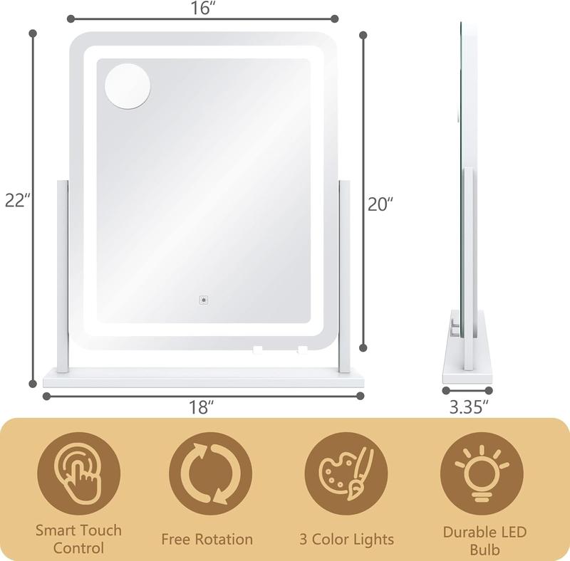 Makeup Vanity Mirror with Lights - 22