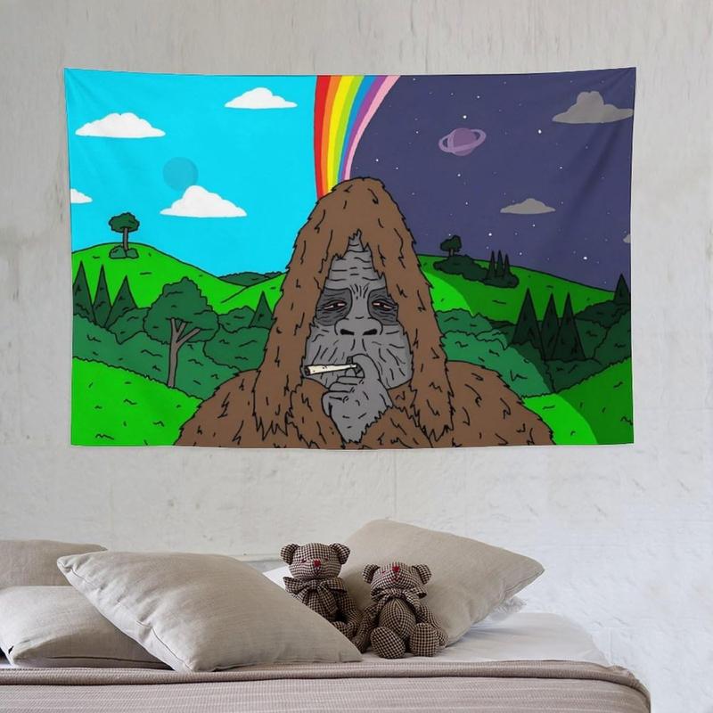 The Big Lez Show Tapestry Sassy The Sasquatch #2 Banner Posters Wall Art for Bedroom, College Dorm, and Home Decor - Decorative Hanging Flag Poster