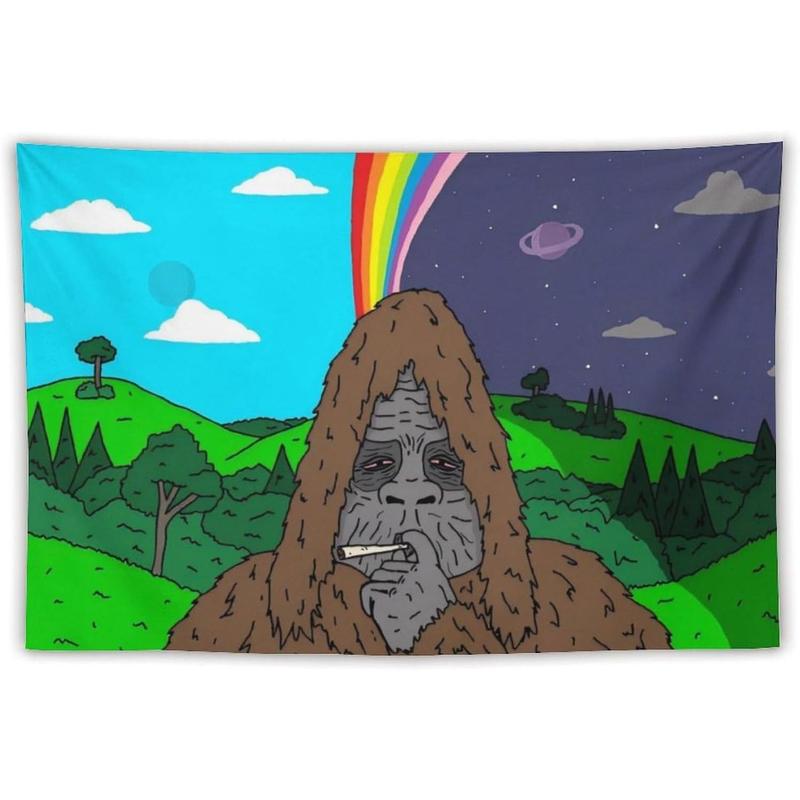 The Big Lez Show Tapestry Sassy The Sasquatch #2 Banner Posters Wall Art for Bedroom, College Dorm, and Home Decor - Decorative Hanging Flag Poster