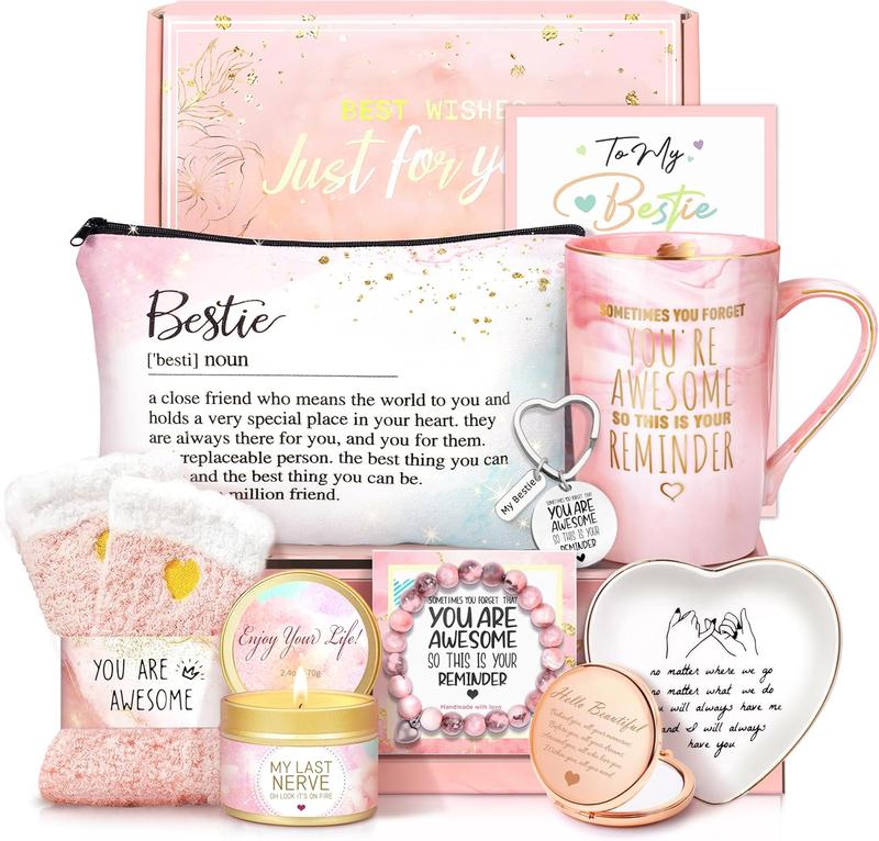 Birthday Gifts for Women  Friends Gifts for Women Happy Birthday Gifts baskets for BFF Bestie Friendship Gifts Sister Gifts from Sister Christmas Gifts