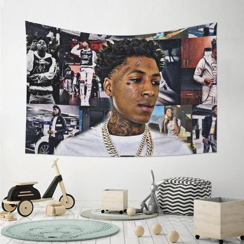 Nonyou Youngboy Music Never Rapper Broke Again Tapestry Background Cloth Wall Hanging Curtain Wall Decor Bath Poster Beach Towel Decorative Cloth Wall Decor Tapestry Room Decoration