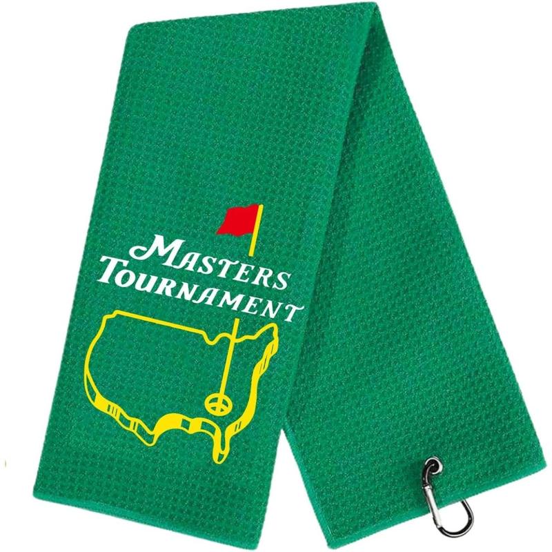 Funny Golf Towel, Funny Golf Towel for Golf Bags with Clip, Golf Gift for Men Husband Boyfriend Dad, Birthday, Cristmas Gifts for Golf Fan - Masters Tournament