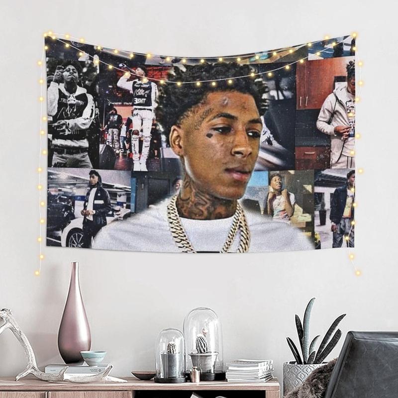 Nonyou Youngboy Music Never Rapper Broke Again Tapestry Background Cloth Wall Hanging Curtain Wall Decor Bath Poster Beach Towel Decorative Cloth Wall Decor Tapestry Room Decoration