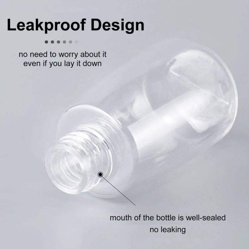 Clear Portable Leak-proof Lotion Pump Bottle, 1 Count Clear Travel Bottle, Refillable Empty Bottle, Portable Cosmetic Container, Travel Essentials Dispenser