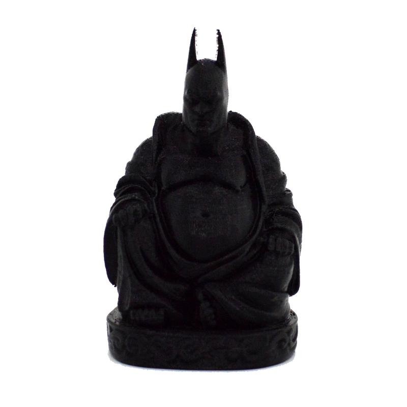 Bat-Buddha Statue | 3D Printed | Unique Superhero Decoration & Zen Decor for Home or Office