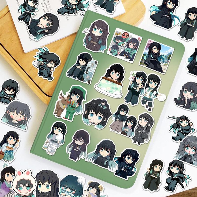 Cute Anime Character Pattern Sticker, 54pcs set Waterproof Self Adhesive Decor Paper, Decor Sticker for Gift Greeting Card Water Bottle Laptop Phone, Car Accessories