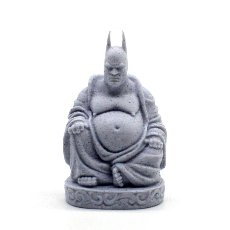 Bat-Buddha Statue | 3D Printed | Unique Superhero Decoration & Zen Decor for Home or Office