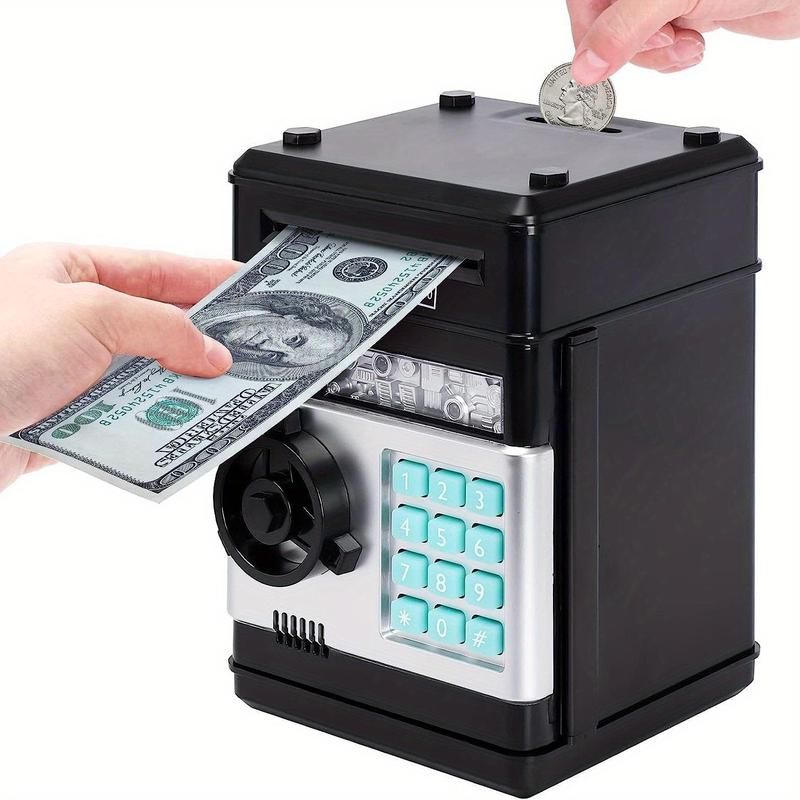 Cash Coin Piggy Bank, Electronic Coin Bank, Money Saving Machine, Home Decor for Home Office, Gift for Kids [Battery Required, without Battery]