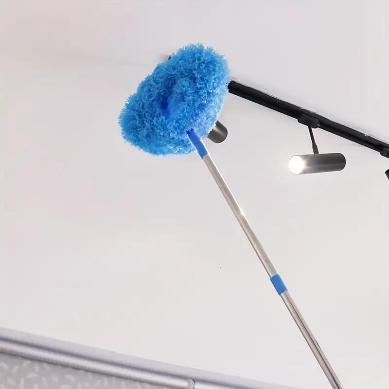 Microfiber Ceiling Fan Duster - Long-Handled, Dust-Locking, Reusable, Machine Washable Cleaner Brush for Effortless Cleaning