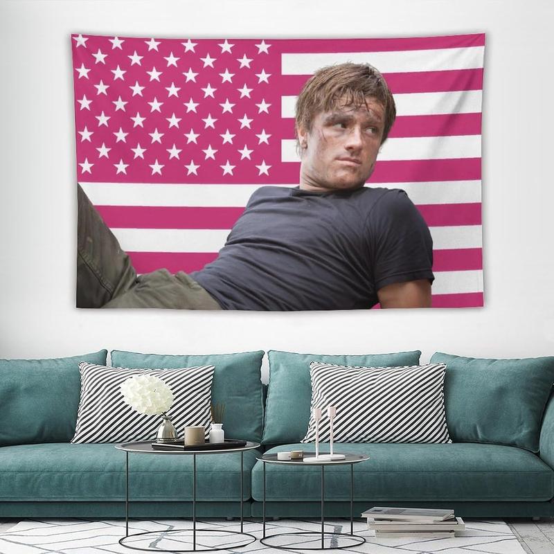 Josh Actor Hutcherson Tapestry Wall Hanging Flag Art Aesthetic Poster Dorm Tapestries For Bedroom Party Home Living Room Decor