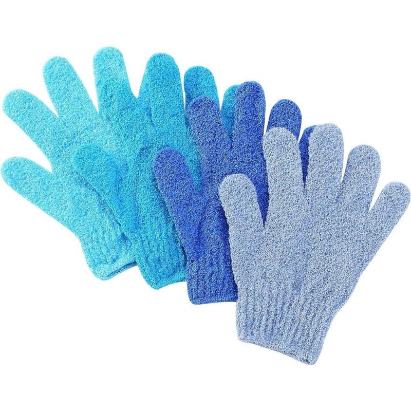 Exfoliating Gloves, 4 Pcs, Skin Exfoliator for Body, Shower Gloves, Scrub Gloves Exfoliating, Exfoliating Body Scrub Gloves, Loofah Glove, Exfoliation Mitt, Bath Gloves(Creative Life Pavilion) Accessories