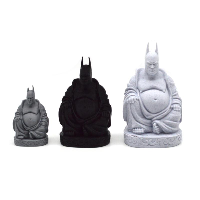 Bat-Buddha Statue | 3D Printed | Unique Superhero Decoration & Zen Decor for Home or Office