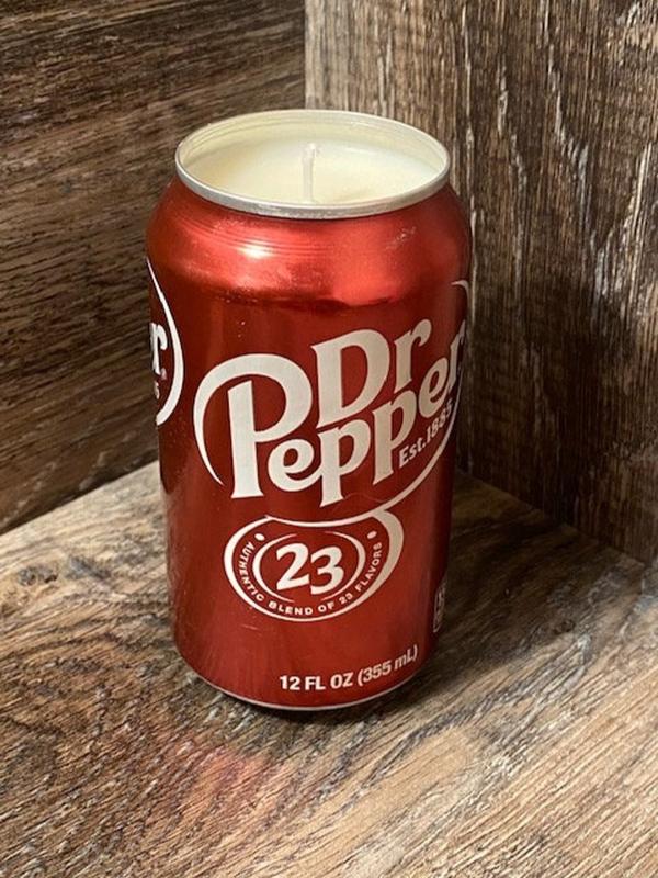 Dr Peppers Soy Candle | Hand Poured Dr Peppers Soda Can Candle | Custom Scented Soda Pop Candle