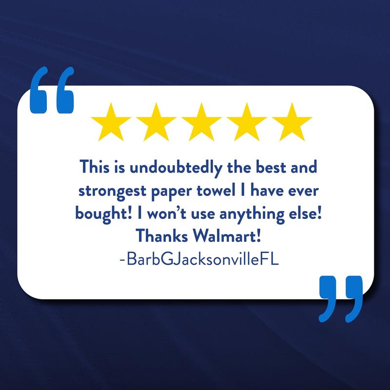 Great Value Ultra Strong Paper Towels, 6 Triple Rolls