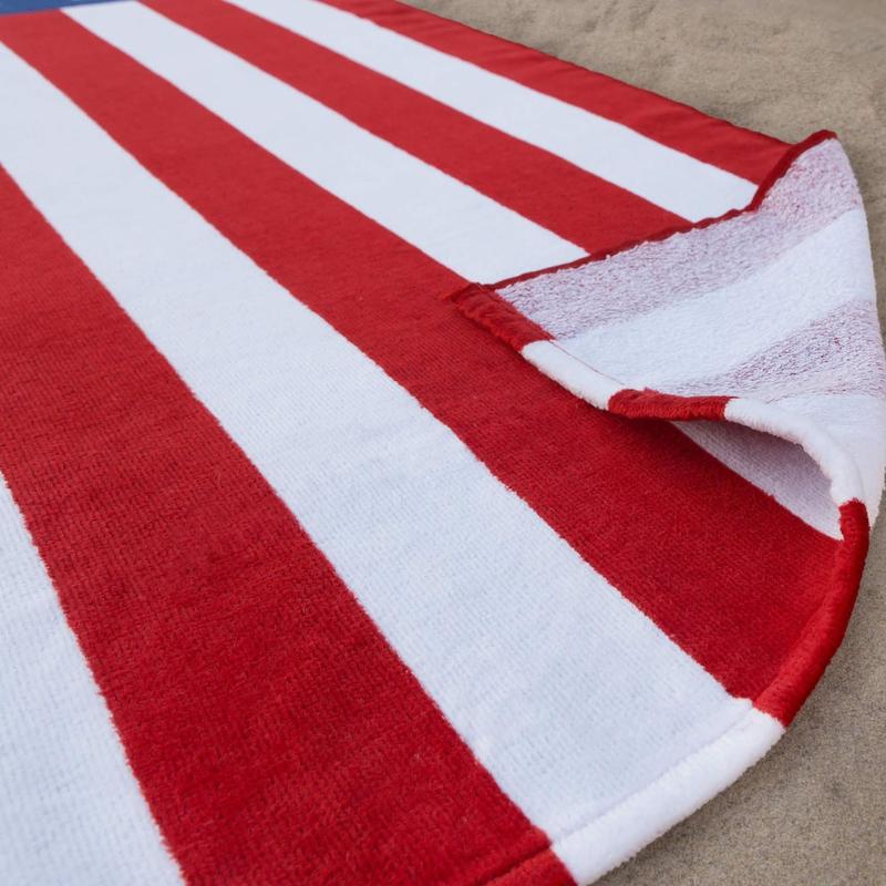 American Flag Beach Towel 30x60 inch (76x152cm) USA for Kids Adult, Absorbent Sand Proof Quick Dry Towel for Travel Pool Bathroom Swim Sports