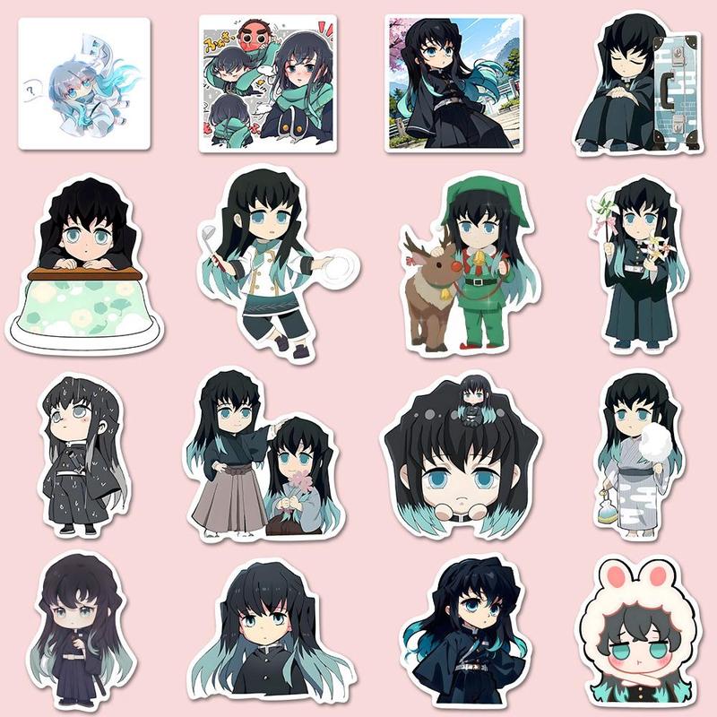 Cute Anime Character Pattern Sticker, 54pcs set Waterproof Self Adhesive Decor Paper, Decor Sticker for Gift Greeting Card Water Bottle Laptop Phone, Car Accessories