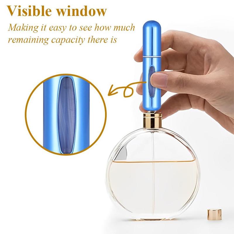 Refillable Perfume Bottle, Portable Reusable Press Spray Bottle for Travel Essentials, Refillable Perfume Atomizer, Convenient for On-the-go Use, Reusable Perfume Bottle for  Long Lasting Vanilla Perfume