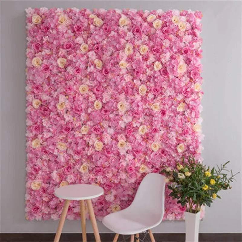 40x60cm Silk Rose Flower Wall Home Decoration Artificial Flowers for Wedding Decoration Romantic Wedding Flowers Backdrop Decor