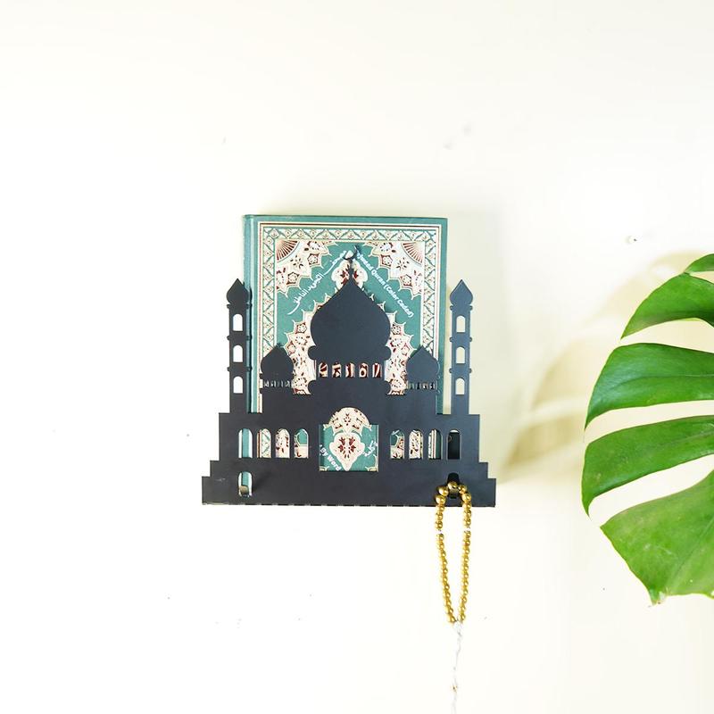 Castle Shaped Quran Storage Rack, Festival Wall Mounted Decorative Craft, Wall Decor for Home Living Room Bedroom