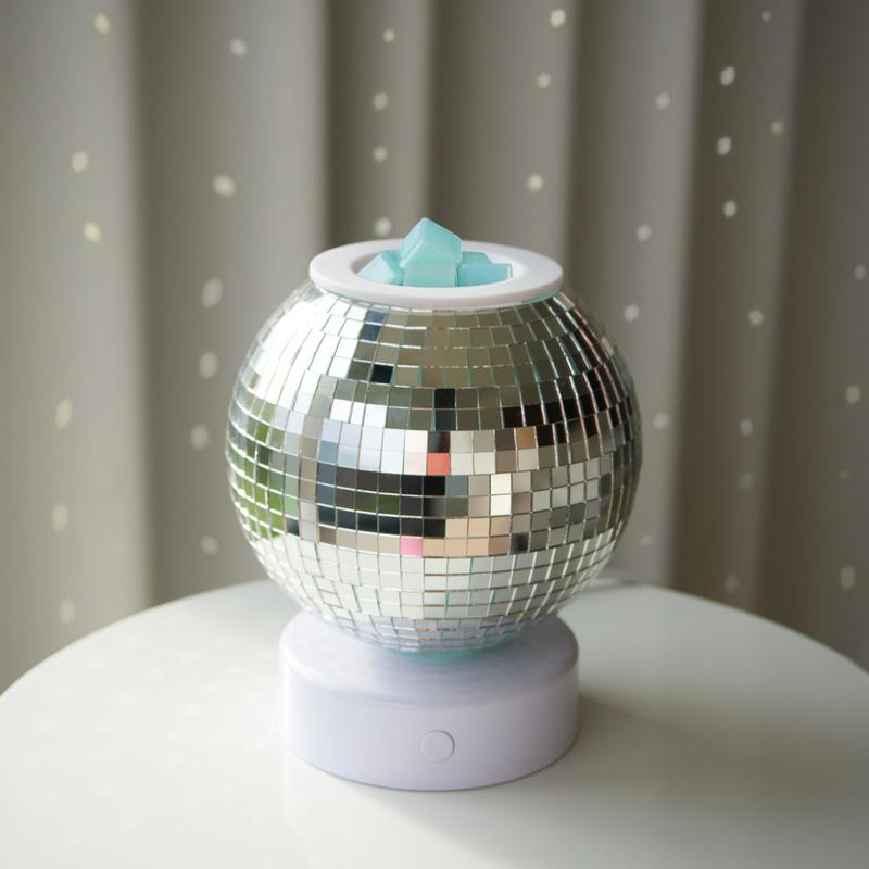 Disco Ball Wax Warmer – Cool Home Fragrance Accessory to Add Scent to Your Room Decor Light