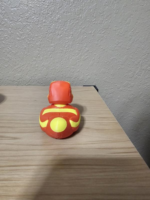 3D Printed Iron Man Figurine for Duck Collectors and More - Quirky Home Decor Multicolor Ornaments