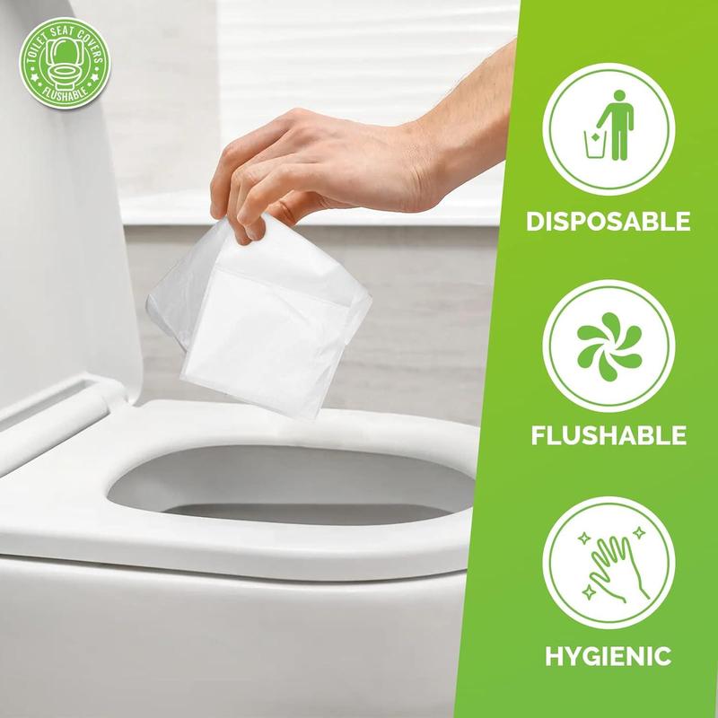 Disposable Toilet Seat Cover, 11 Packs Portable Flushable Travel Toilet Seat Cover, Disposable Toilet Seat Cover for Adults and Kids, Travel Essentials [10pcs pack]