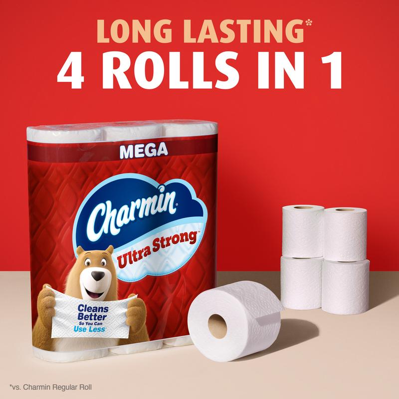 Charmin Ultra Strong Toilet Paper 12 Mega Rolls, 220 Sheets per Roll