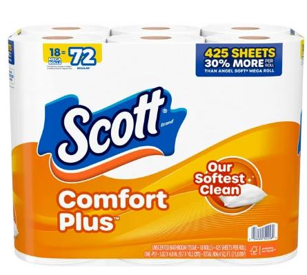 Scott 1000 Toilet Paper, 36 Rolls, 1,000 Sheets per Roll