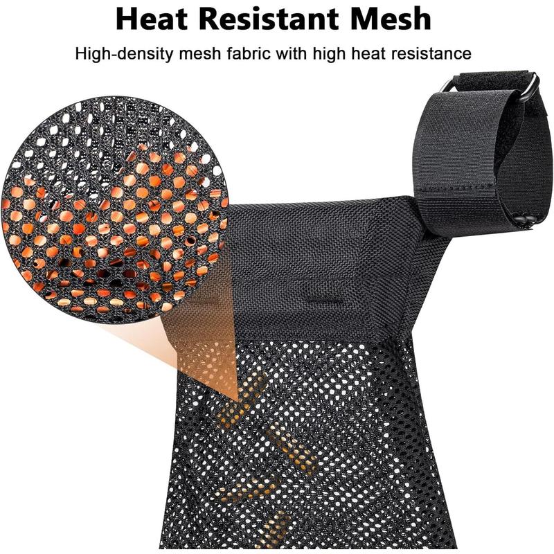 Brass Shell Catcher Tactical Cartridge Collector Mesh Heat Resistant Padded Mesh Brass Casing Catcher with Zippered Bottom Quick Release Brass Catcher