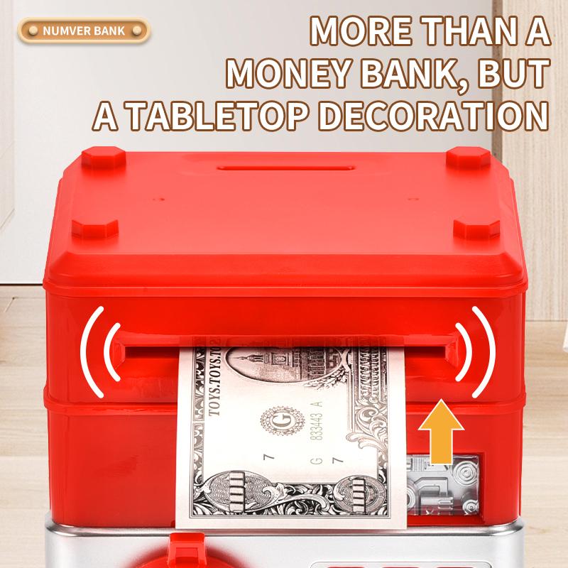 Refasy Piggy Bank: The Cutest Cash Coin Can ATM Bank for Kids! Electronic Coin Money Bank - A Wonderful Gift Option Decor Room