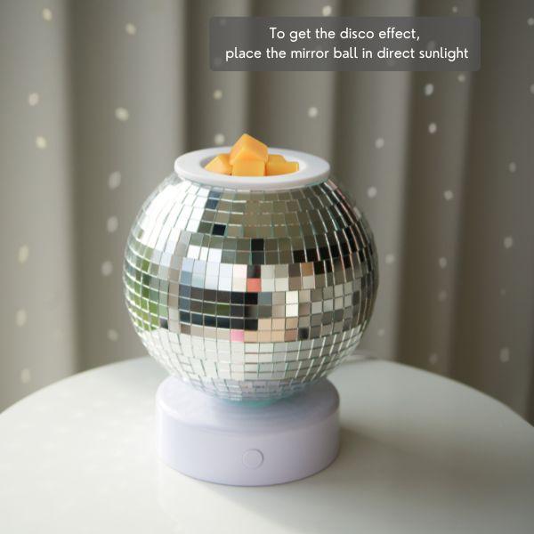 Disco Ball Wax Warmer – Cool Home Fragrance Accessory to Add Scent to Your Room Decor Light