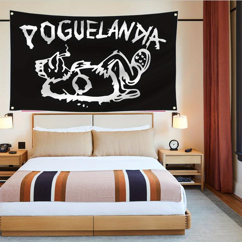 Poguelandia Flags 3x5fts 90x150cm Funny Flag, with 4 Brass Grommets, for Indoor, Bar, College Dorm Room Decoration