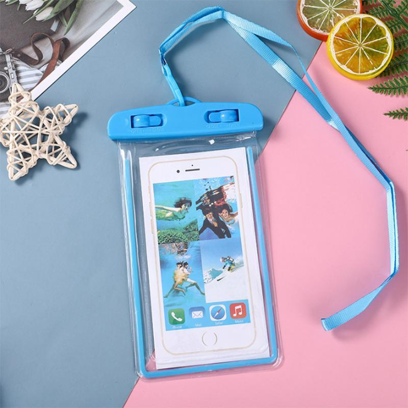 Summer Waterproof Phone Bag with Lanyard, Casual Waterproof Smartphone Pouch, Swimming Phone Organiser for Vacation Beach, Pooltime, Phone Cases,  Watertoys, Beachtrip, Swimming Accessories, Christmas Gift