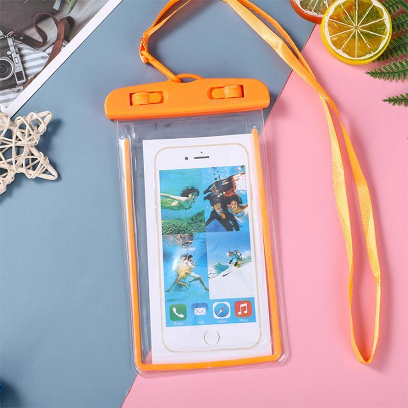 Summer Waterproof Phone Bag with Lanyard, Casual Waterproof Smartphone Pouch, Swimming Phone Organiser for Vacation Beach, Pooltime, Phone Cases,  Watertoys, Beachtrip, Swimming Accessories, Christmas Gift