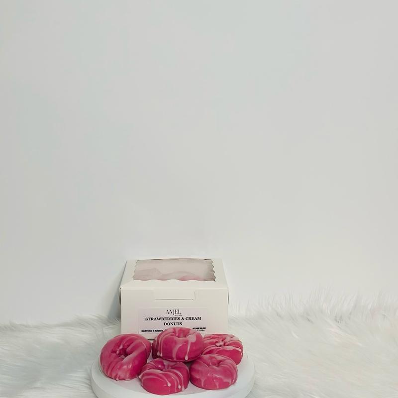 Strawberries & Cream Wax Melt Donuts