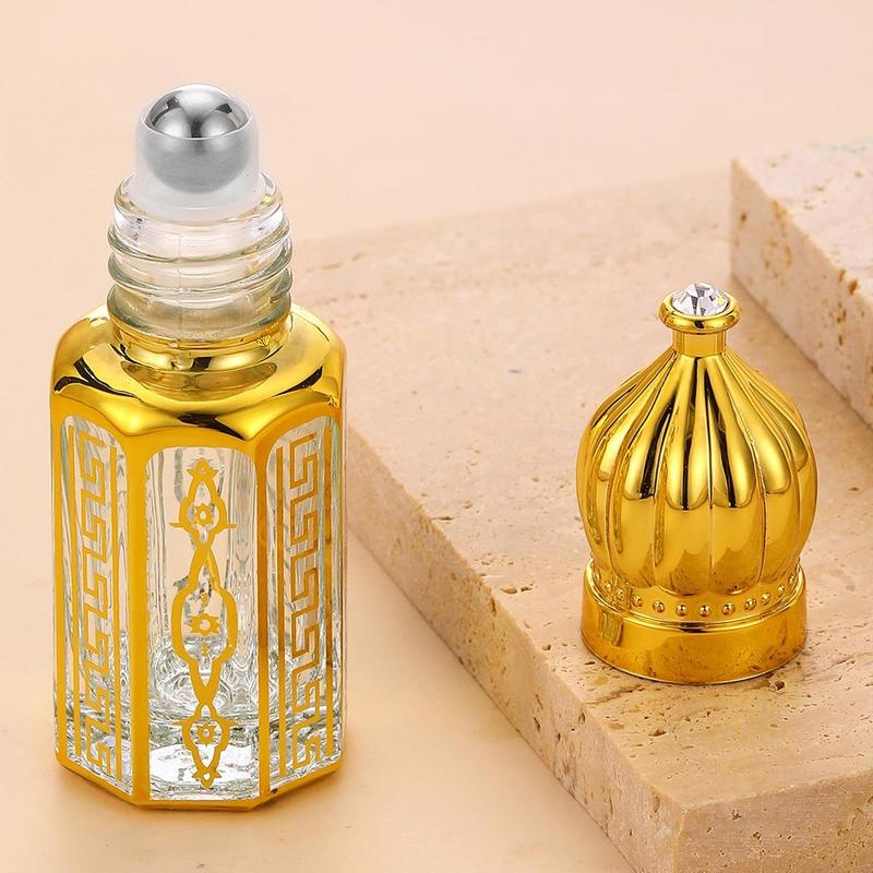 6ML Essential Oil Bottles, Perfume Dispenser Containers, Glass Dropper Glass Roller Empty Bottle